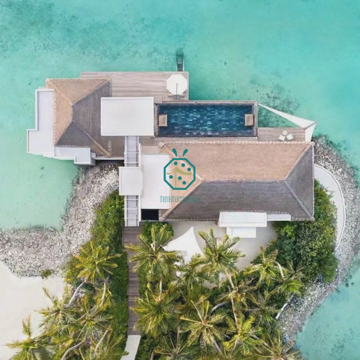 해변 수영장 방갈로를 위한 몰디브 인공 Kajan 초가 루핑 프로젝트